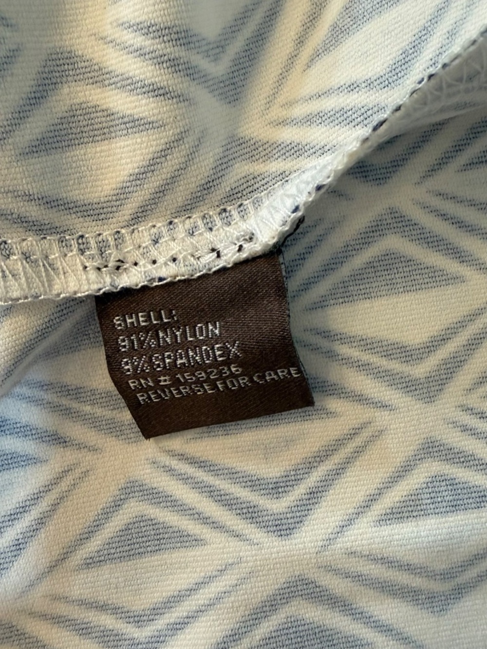 J.McLaughlin The Lawrence Dress XL - Blue & Tan print. Catalina Cloth - Picture 5 of 7